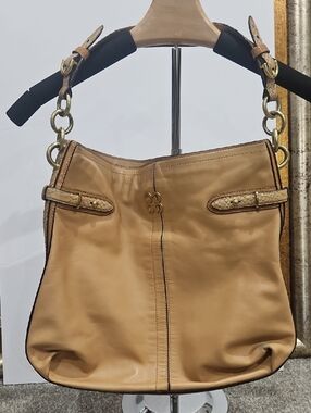 Coach Colette Tan Buttery Soft Leather Shoulder Bag - Women's Tote